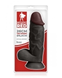 Gode XXL The Strong Black 26 x 6,5 cm - Captain Red