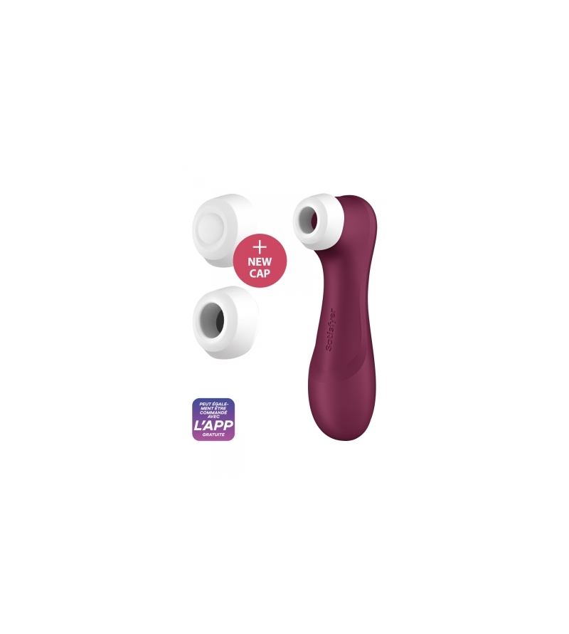 Stimulateur Satisfyer Pro 2 Generation 3 connecté bordeaux