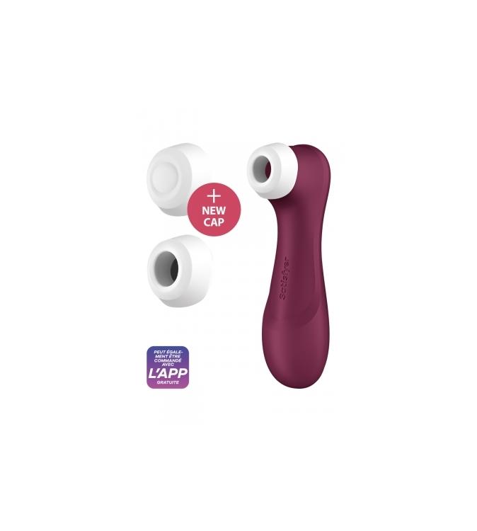 Stimulateur Satisfyer Pro 2 Generation 3 connecté bordeaux