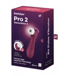 Stimulateur Satisfyer Pro 2 Generation 3 connecté bordeaux