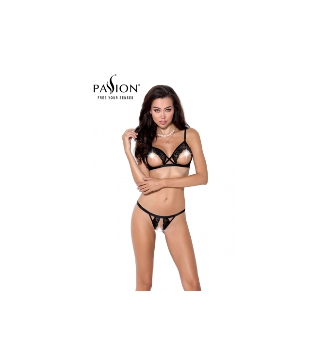 Ensemble sexy ouvert Diabolina - Passion