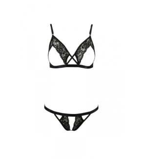 Ensemble sexy ouvert Diabolina - Passion