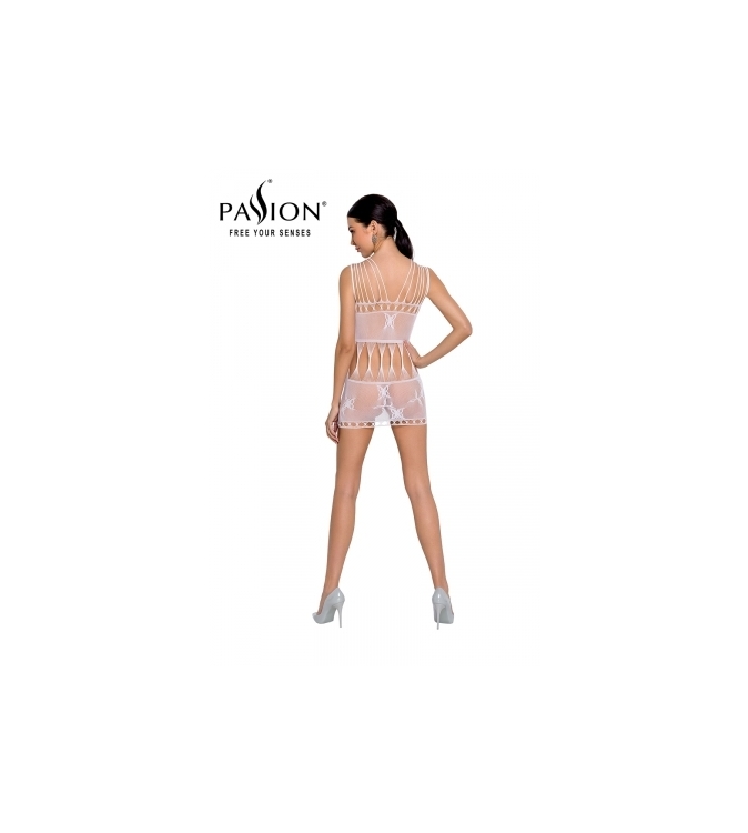 Robe nue résille BS090 - Blanc