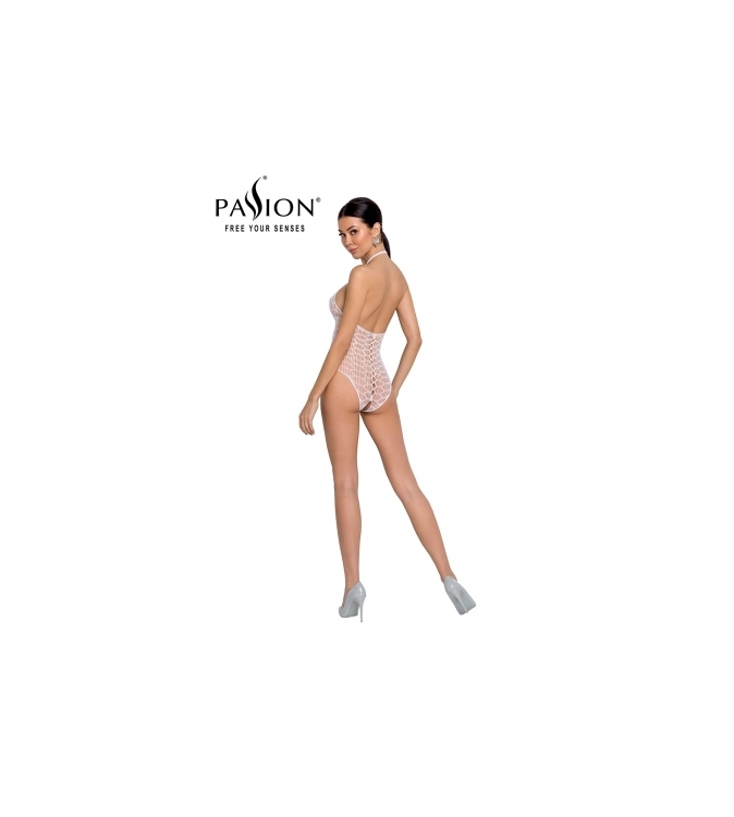 Body résille ouvert BS087 - Blanc