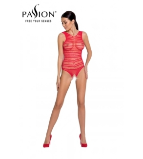 Body résille ouvert BS086 - Rouge