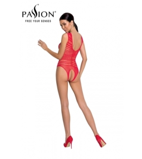 Body résille ouvert BS086 - Rouge