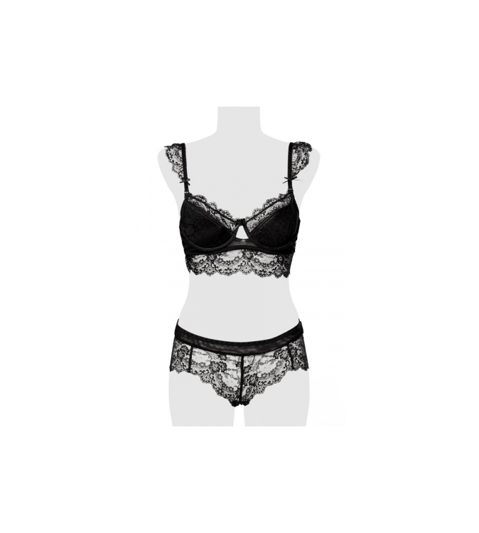 Ensemble culotte et balconnet dentelle - Grey Velvet