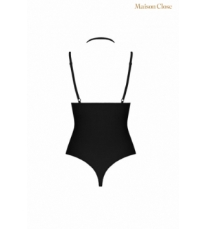 Body string seins nus noir Le petit secret