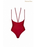 Body string seins nus rouge Le petit secret