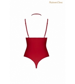 Body string seins nus rouge Le petit secret