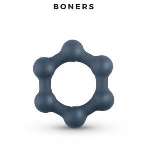 Cockring Hexagonal avec billes en acier - Boners