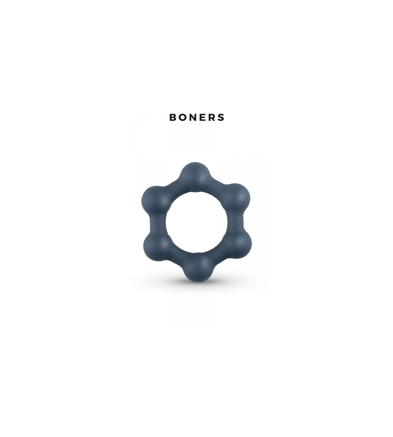 Cockring Hexagonal avec billes en acier - Boners