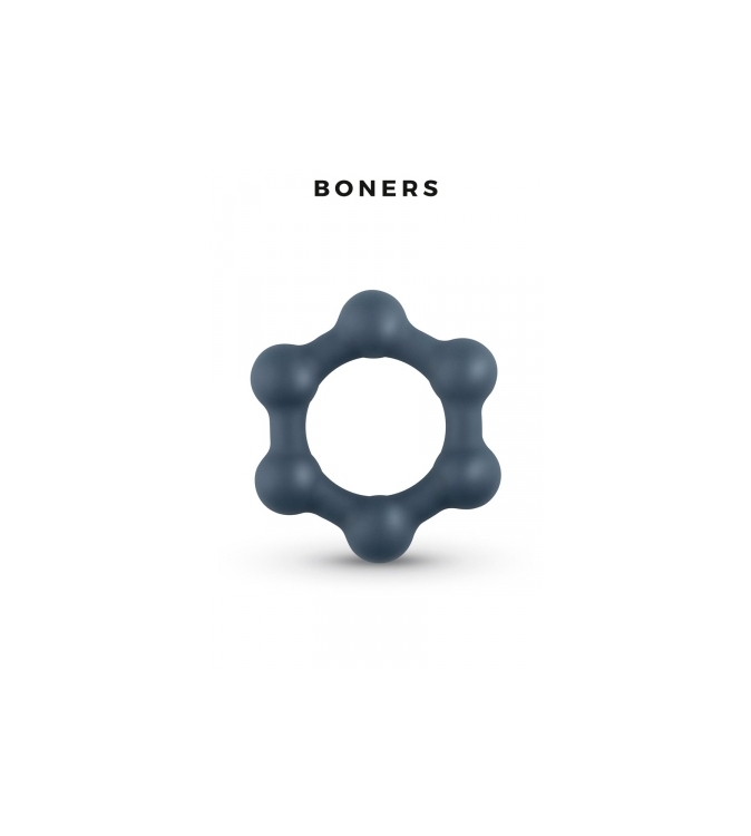 Cockring Hexagonal avec billes en acier - Boners