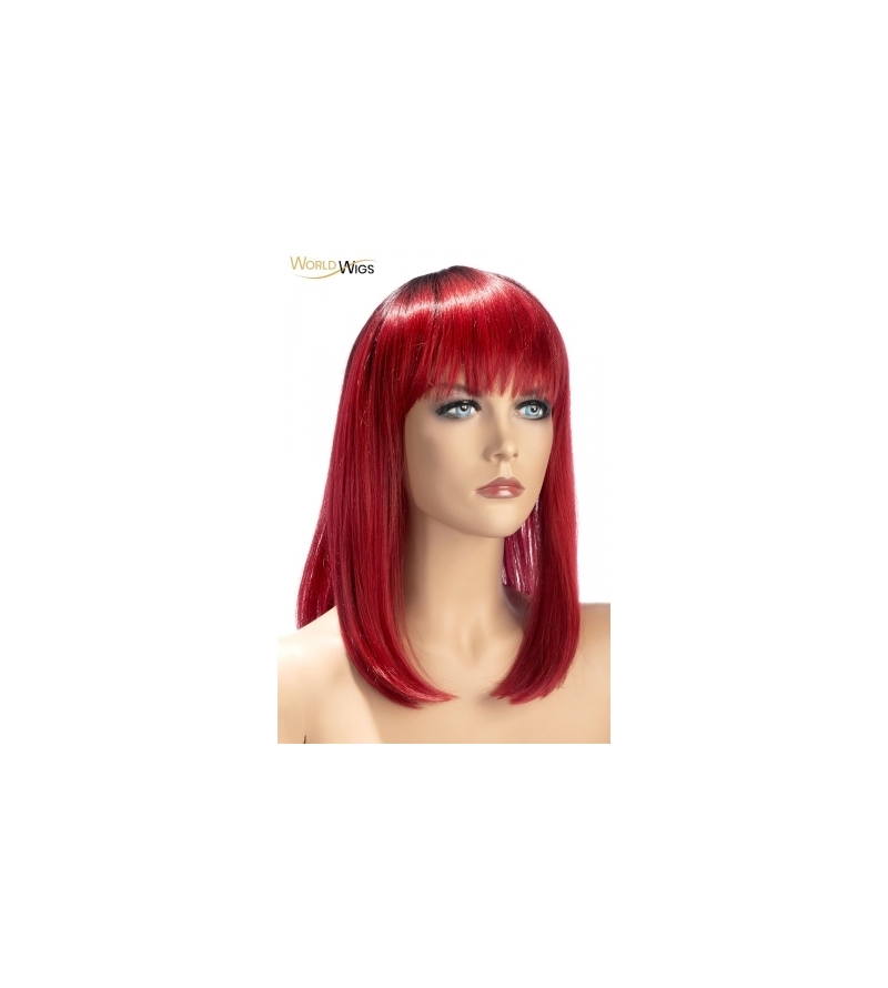 Perruque Elvira rouge - World Wigs