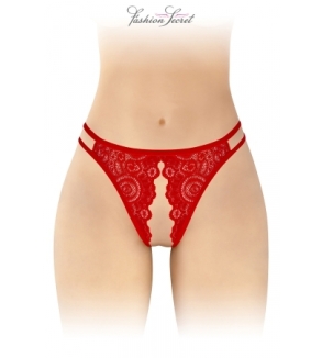 Culotte rouge ouverte Annette - Fashion Secret