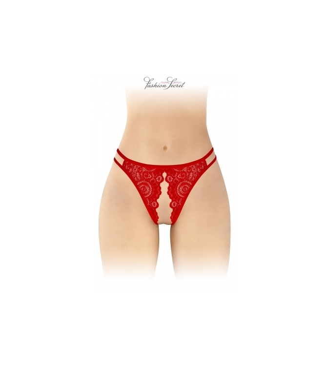 Culotte rouge ouverte Annette - Fashion Secret