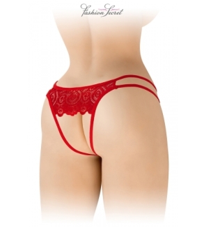 Culotte rouge ouverte Annette - Fashion Secret