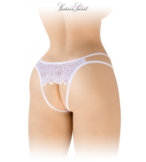 Culotte blanche ouverte Annette - Fashion Secret