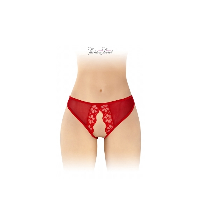 Culotte rouge ouverte Ambre - Fashion Secret