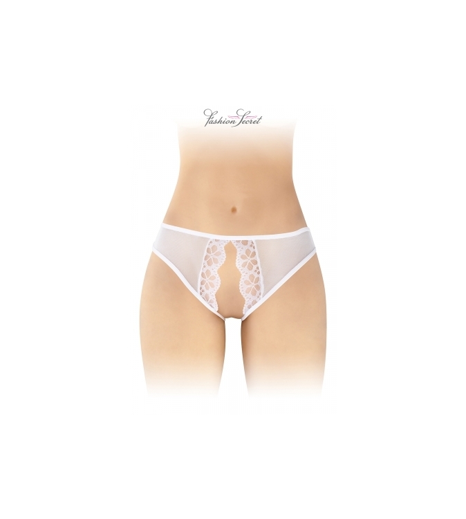 Culotte blanche ouverte Ambre - Fashion Secret