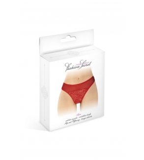 Tanga rouge ouvert Ava - Fashion Secret