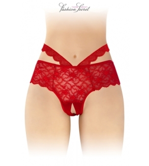 Culotte ouverte rouge Marie - Fashion Secret