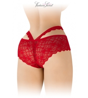 Culotte ouverte rouge Marie - Fashion Secret