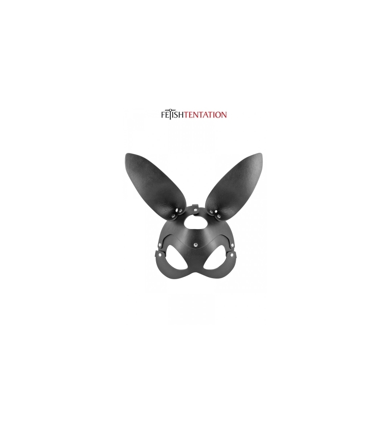 Masque bunny simili cuir réglable - Fetish Tentation