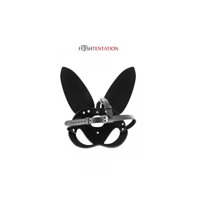 Masque bunny simili cuir réglable - Fetish Tentation