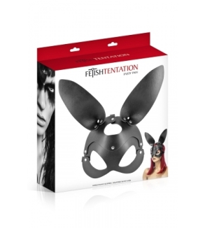 Masque bunny simili cuir réglable - Fetish Tentation