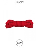 Mini corde de bondage 1,5m rouge - Ouch