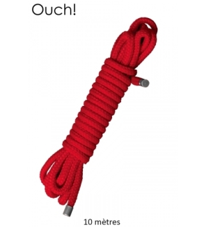 Corde de bondage Japonais 10m rouge - Ouch