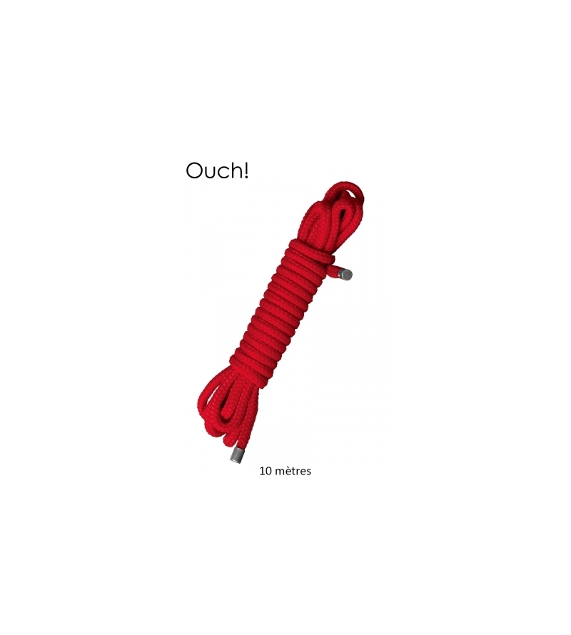 Corde de bondage Japonais 10m rouge - Ouch