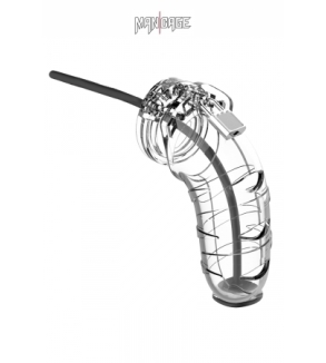 Cage de chasteté 12,5cm avec plug d'urètre - ManCage 17