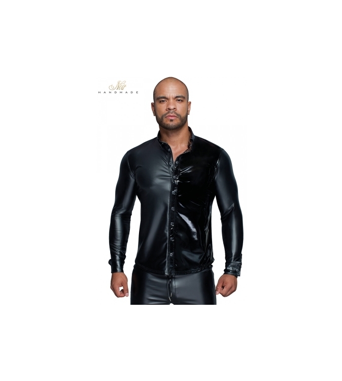 Chemise wetlook et vinyle H064