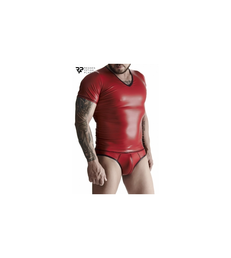 T-shirt wetlook rouge - Regnes