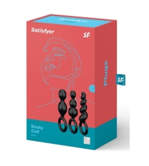 Set de 3 plugs noirs Booty Call - Satisfyer