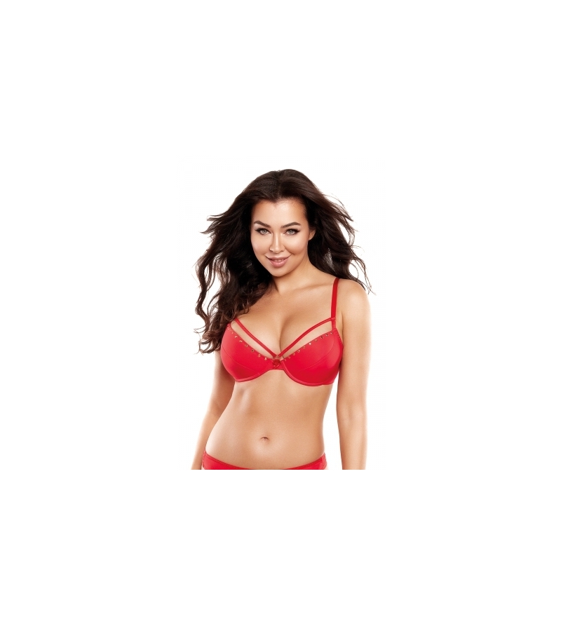 Soutien-gorge push-up rouge V-10351 - Axami