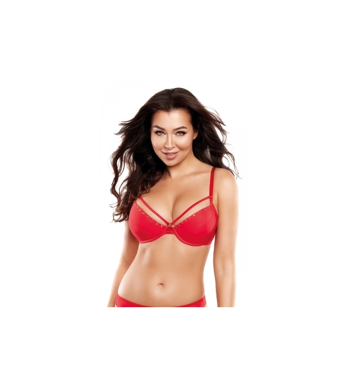 Soutien-gorge push-up rouge V-10351 - Axami