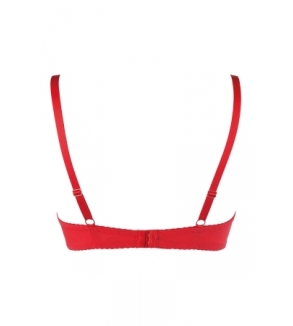 Soutien-gorge push-up rouge V-10351 - Axami