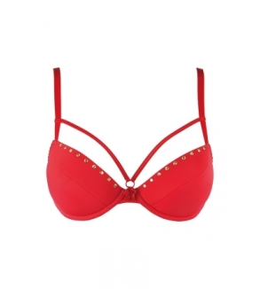 Soutien-gorge push-up rouge V-10351 - Axami