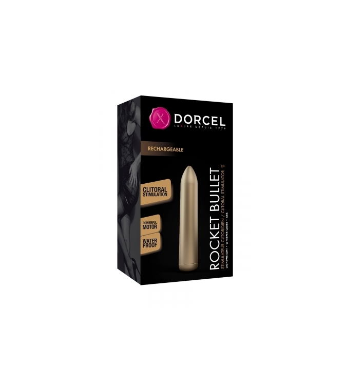 Mini vibro Rocket Bullet doré - Dorcel