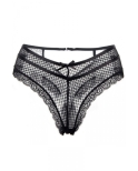 Tanga noir dentelle - Paris Hollywood