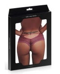 Tanga bordeaux dentelle - Paris Hollywood