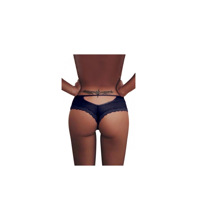 Tanga bleu dentelle - Paris Hollywood