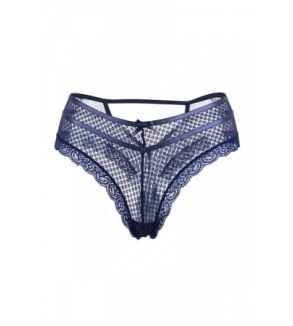 Tanga bleu dentelle - Paris Hollywood