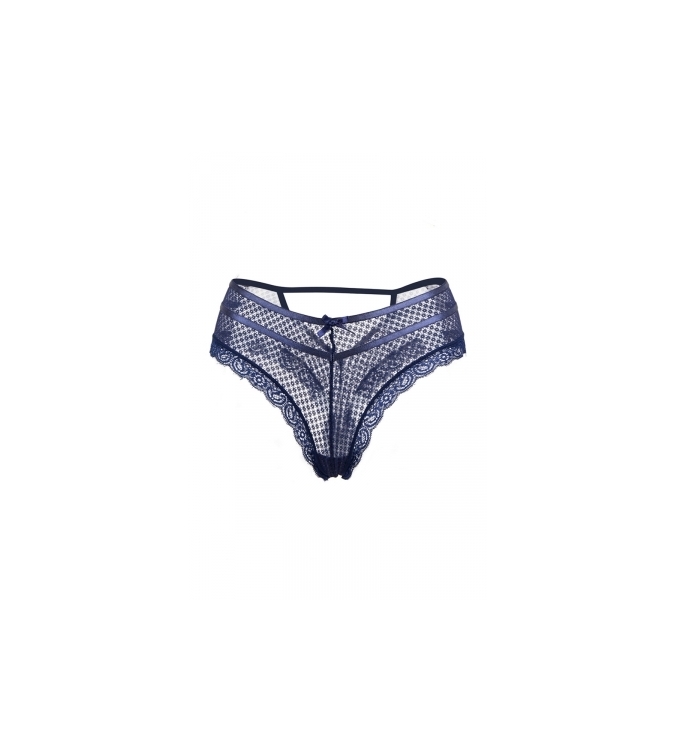 Tanga bleu dentelle - Paris Hollywood