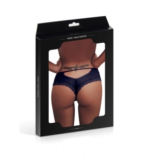 Tanga bleu dentelle - Paris Hollywood