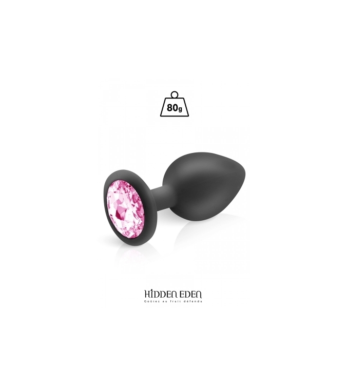 Plug bijou silicone noir L - Hidden Eden