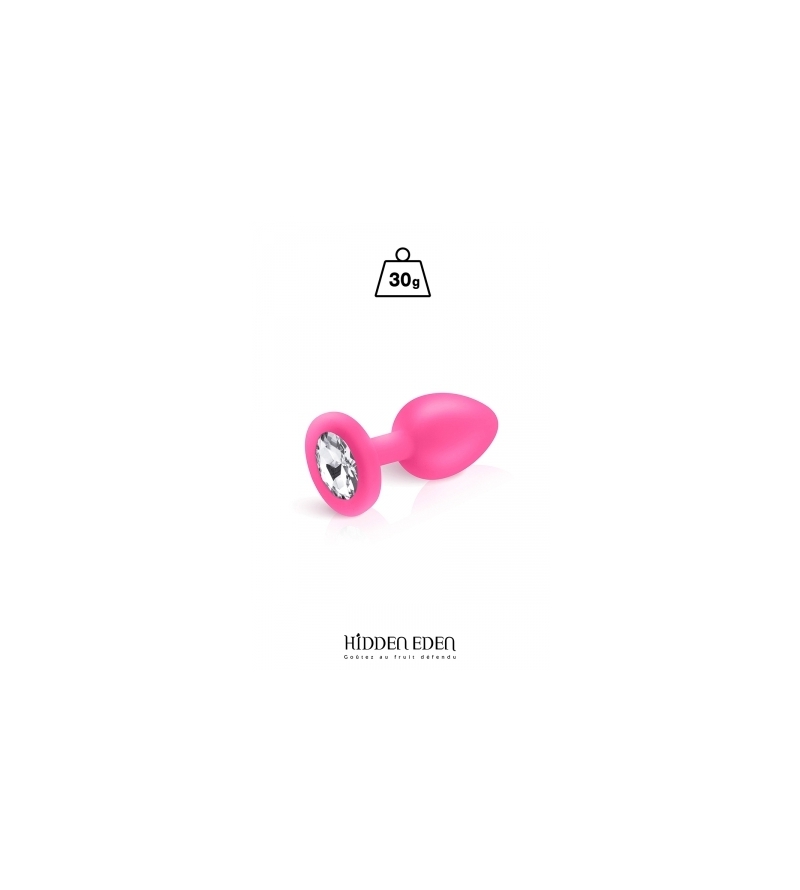 Plug bijou silicone rose S - Hidden Eden